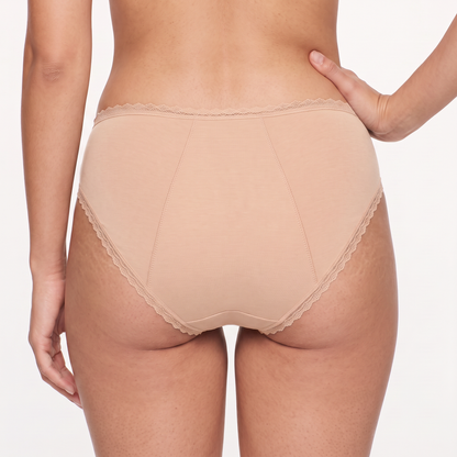 	Culotte menstruelle Iris en dentelle poudre, vue de dos
